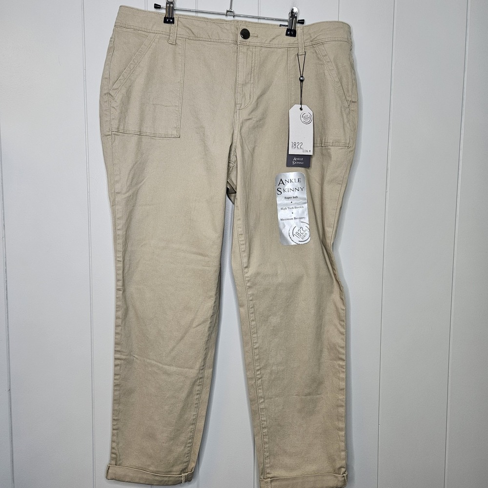 NWT 1822 Denim Size 16 Khaki  Pants‎